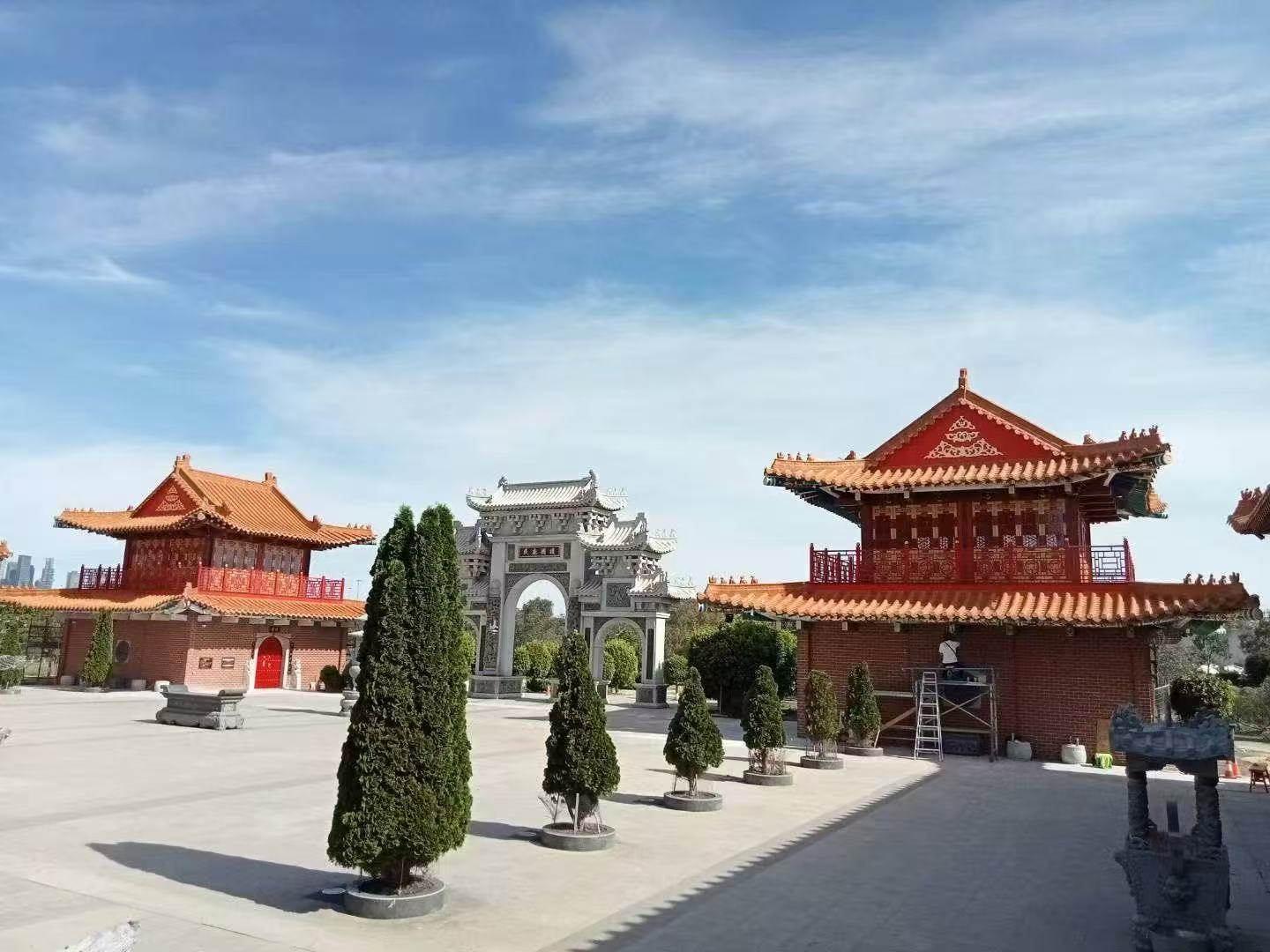 澳大利亞仿古鋼結構建筑-鐘鼓樓加工