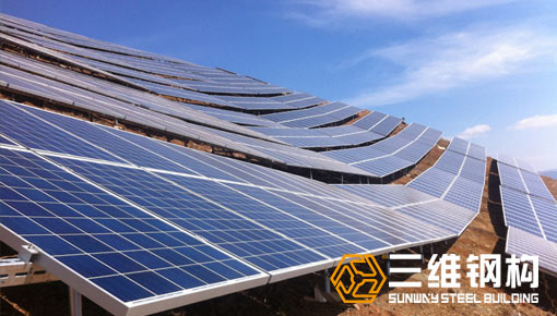 高強鋼系統太陽能支架加工定制案例圖2